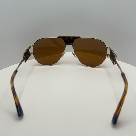 Versace Gold and Brown Sunglasses - Picture 5 of 6